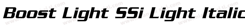 Boost Light SSi Light Italic字体转换